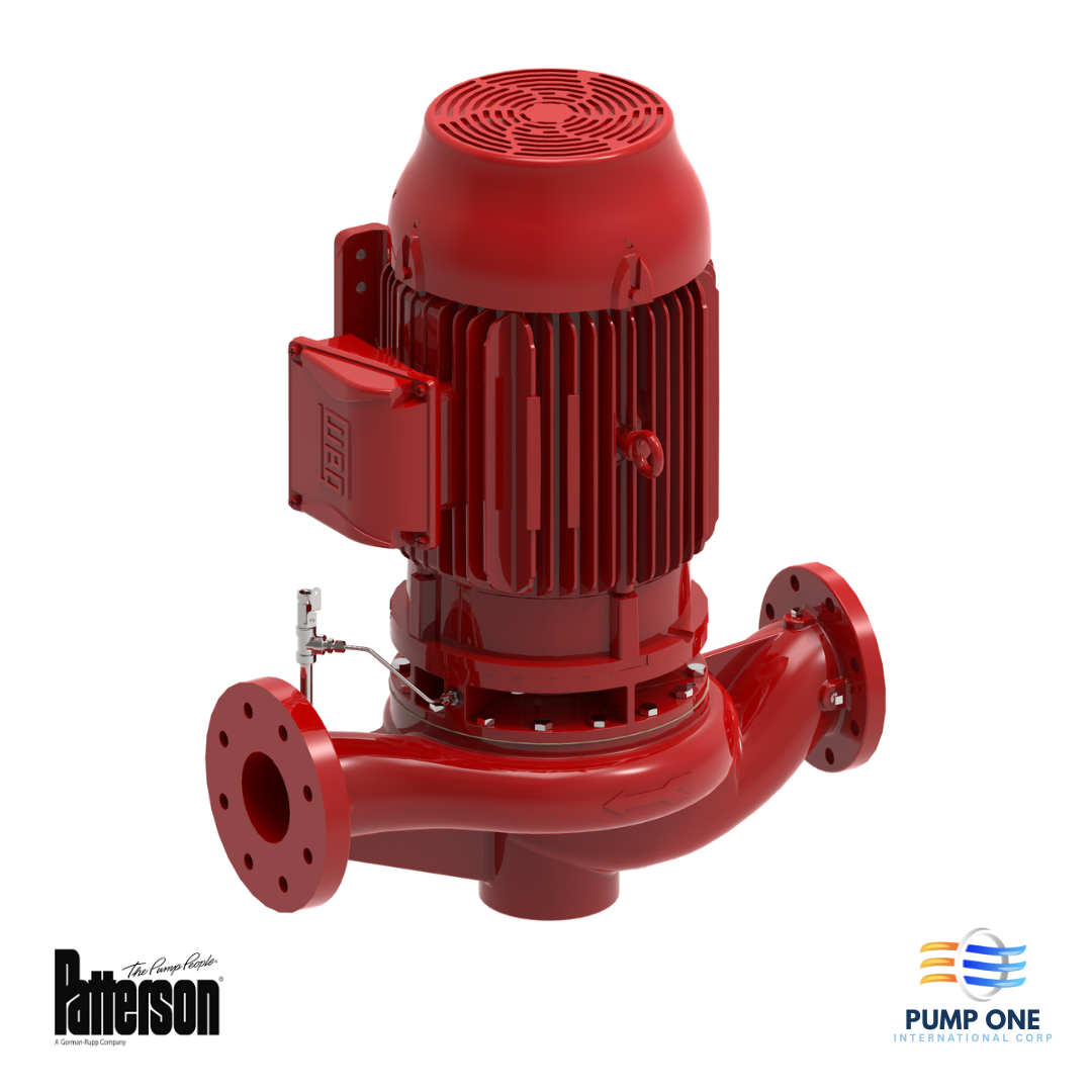 Close-Coupled Vertical In-Line HVAC Pump